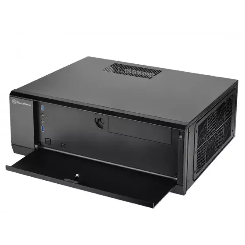 PC-behuizing Silverstone GD10 HTPC zwart