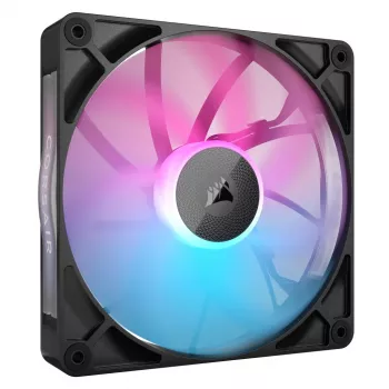 Corsair iCUE LINK RX140 RGB ventilator, 14 cm, zwart, 300–1700 tpm, magnetisch lager