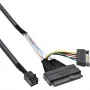 InLine U.2 aansluitkabel, SSD met U.2 (SFF-8639) naar SFF-8643 + stroom, 0,5 m