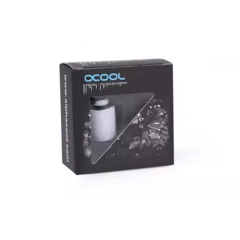 Slangverbinder Alphacool 17568 wit 1/4 inch schroefdraad 20 mm diepte