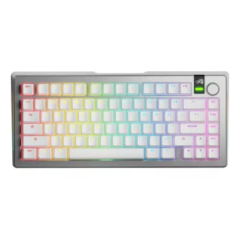 Mechanisch toetsenbord GLORIOUS GMMK 3 PRO 75% Prebuilt Wireless, USB + RF + Bluetooth, QWERTY, zilver