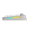 Glorious GMMK 3 Pro 75 % draadloos gamingtoetsenbord, Pre-Built, Fox-switches, US ANSI, zilver