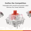 Glorious GMMK 3 Pro 75 % draadloos gamingtoetsenbord, Pre-Built, Fox-switches, US ANSI, zilver