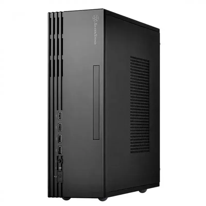SilverStone MILO 11 SST-ML11B slanke Micro-ATX Desktop-PC-behuizing