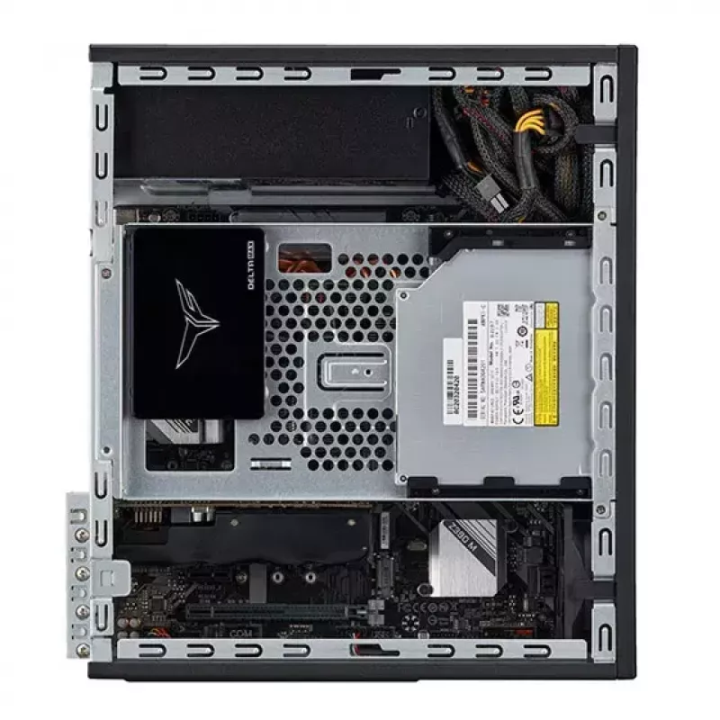 SilverStone MILO 11 SST-ML11B slanke Micro-ATX Desktop-PC-behuizing