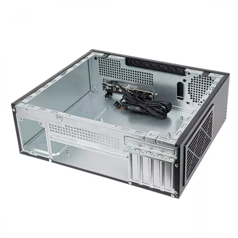 SilverStone MILO 11 SST-ML11B slanke Micro-ATX Desktop-PC-behuizing