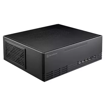 SilverStone MILO 11 SST-ML11B slanke Micro-ATX Desktop-PC-behuizing