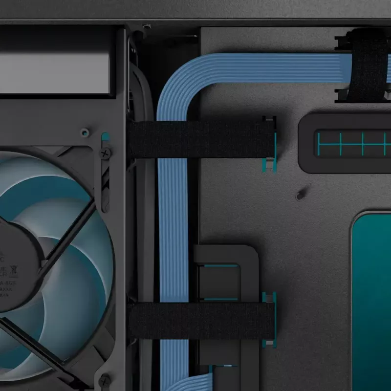 ARCTIC Xtender VG (Black) Premium E-ATX pc-behuizing met verticale GPU-montage