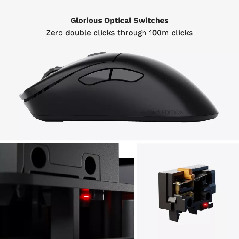 Glorious Gaming Glorious Model D 2 PRO Wireless - 1K Polling - zwart