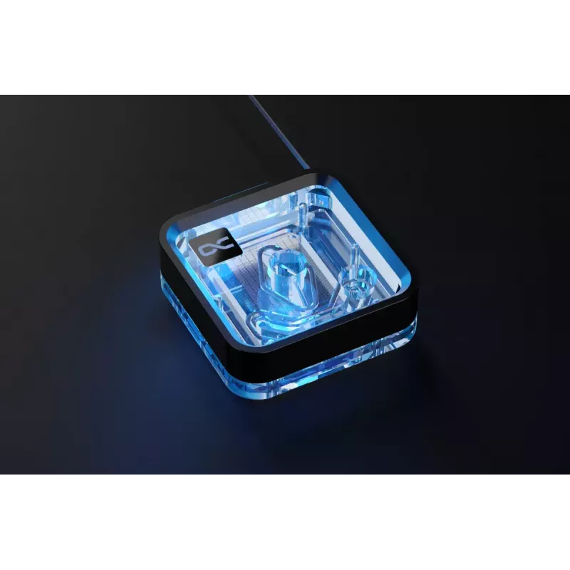Waterblok Alphacool Core 1 LT Aurora acryl koper nikkel zwart transparant