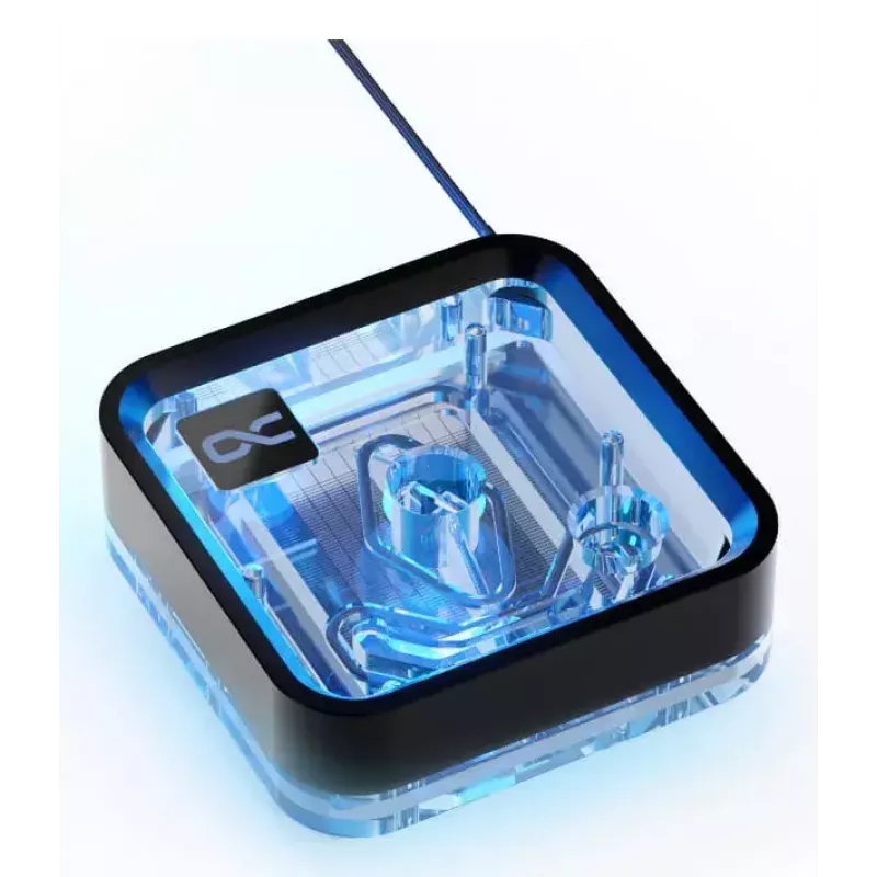 Waterblok Alphacool Core 1 LT Aurora acryl koper nikkel zwart transparant