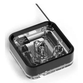 Waterblok Alphacool Core 1 LT Aurora acryl koper nikkel zwart transparant