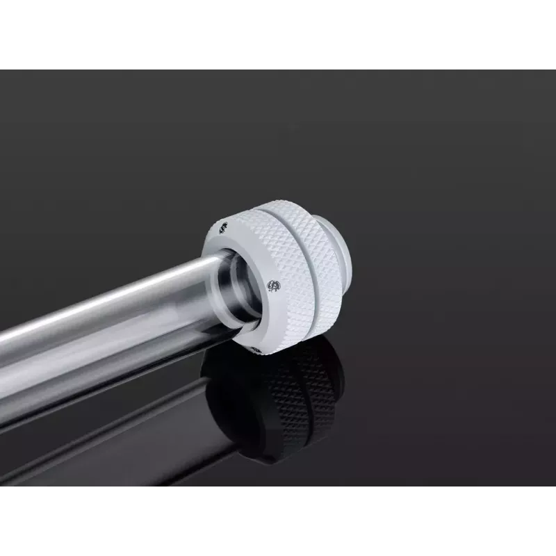 BitsPower BP-DWEML messing fitting voor waterkoeling, witte uitvoering, 1/4-inch schroefdraad