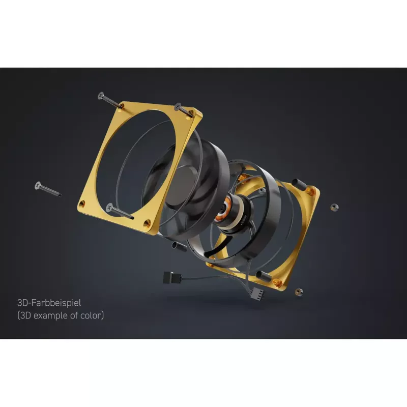 Ventilator Alphacool Apex Stealth metaal 12 cm zwart 400-2000 tpm 20-29.9 dB