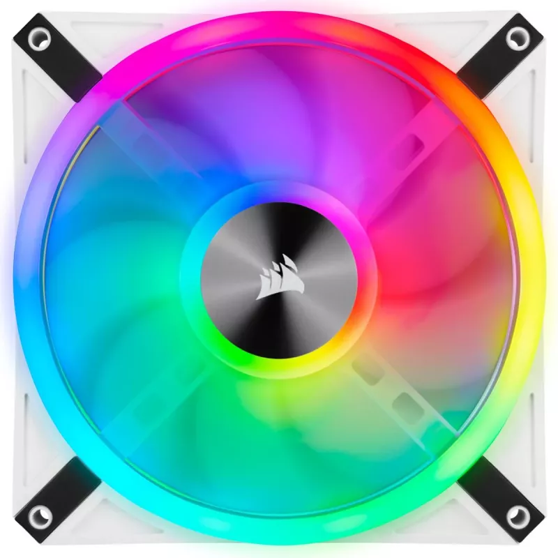 CORSAIR LED-ventilator - QL-serie wit QL140 RGB 140mm RGB enkele verpakking
