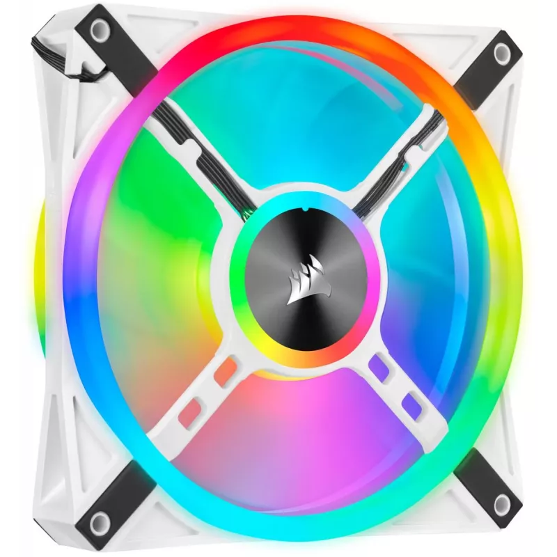 CORSAIR LED-ventilator - QL-serie wit QL140 RGB 140mm RGB enkele verpakking