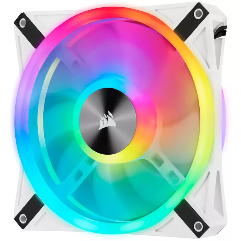 CORSAIR LED-ventilator - QL-serie wit QL140 RGB 140mm RGB enkele verpakking