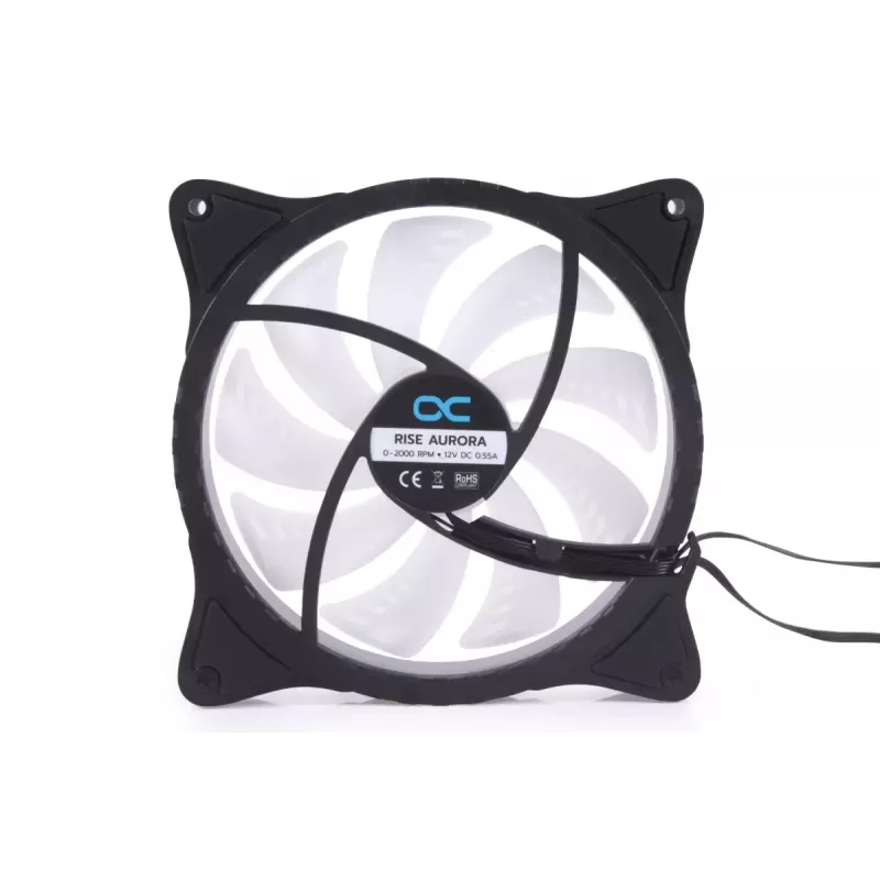Alphacool Rise Aurora 24837 PWM-behuizingsventilator, 140 mm, zwart