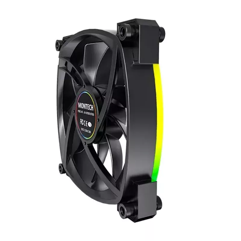 Ventilatormodule Montech AX120 PWM 120mm 12V zwart 3-pin 4-pin