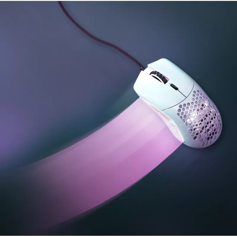 Glorious Gaming Glorious Model O- muis regular (wit), rechtshandig, optisch, USB Type-A, 3200 DPI, wit