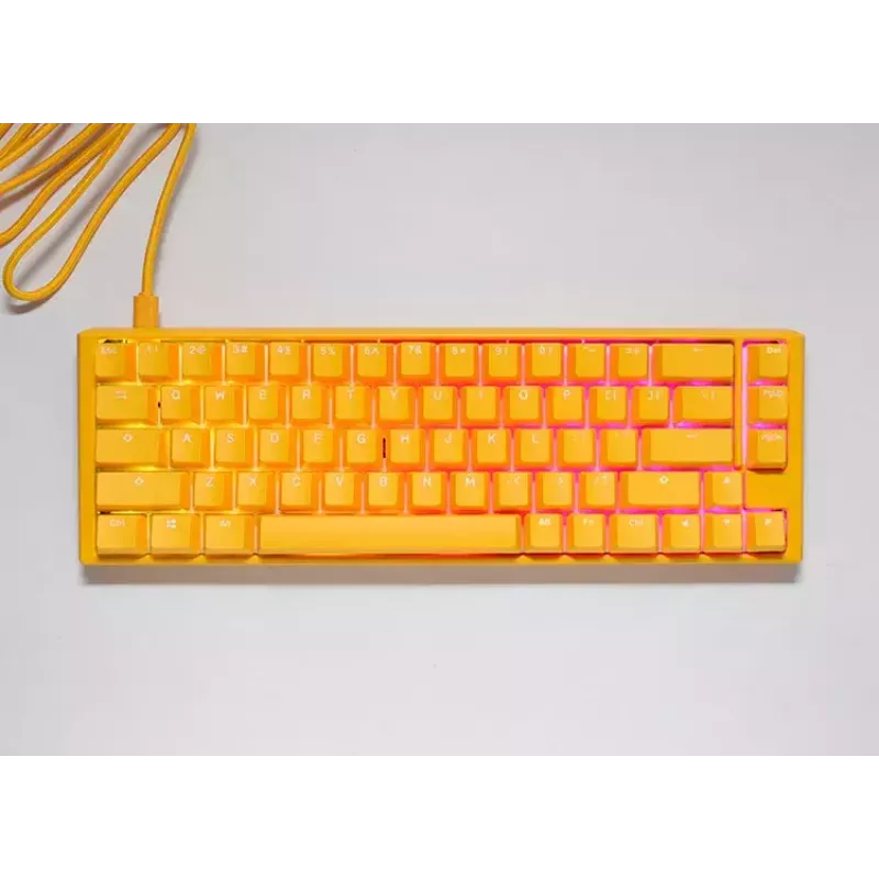Ducky One 3 geel SF toetsenbord gaming USB QWERTY mechanisch RGB