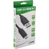 InLine USB 3.2 Gen.1x2 kabel, USB-C stekker / USB-A stekker, zwart, 2m