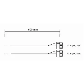 Netkabel be quiet! CP-6620 0,6 m