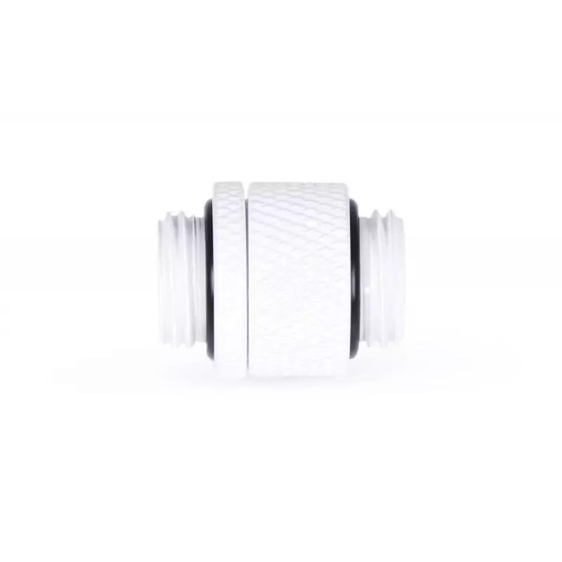 Alphacool Eiszapfen 17489 draaibare dubbele nippel-adapter G1/4 male naar G1/4 male, messing, 22 mm, wit