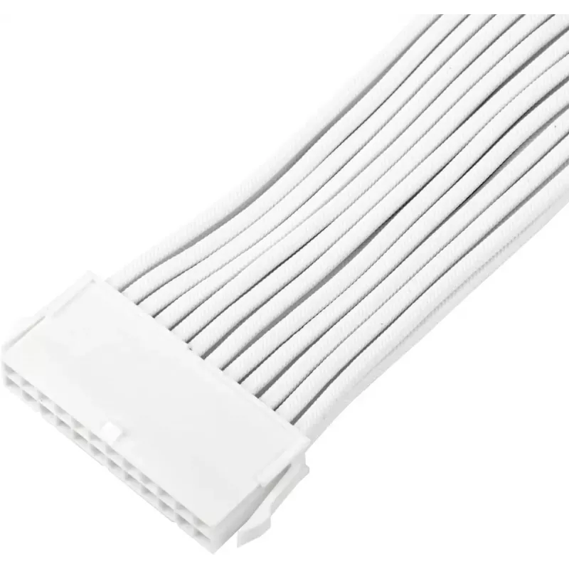 Voedingsverlengkabel SILVERSTONE 24-polig ATX SST-PP07E-MBW-V2 30 cm wit