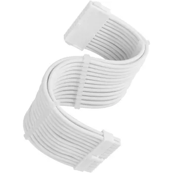Voedingsverlengkabel SILVERSTONE 24-polig ATX SST-PP07E-MBW-V2 30 cm wit