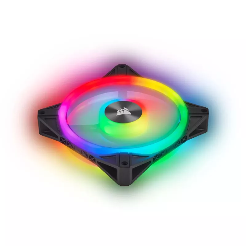 CORSAIR iCUE QL140 RGB 140mm PWM dual fan kit met Lighting Node Core