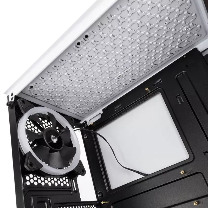 Computerbehuizing Kolink VOID WHITE midi tower wit, zwart