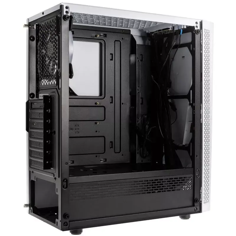 Computerbehuizing Kolink VOID WHITE midi tower wit, zwart