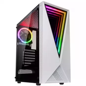 Computerbehuizing Kolink VOID WHITE midi tower wit, zwart