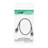 InLine High Speed HDMI-kabel met Ethernet, AM/AM, extra plat, zwart/goud, 1,8 m