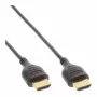 InLine High Speed HDMI-kabel met Ethernet, AM/AM, extra plat, zwart/goud, 1,8 m