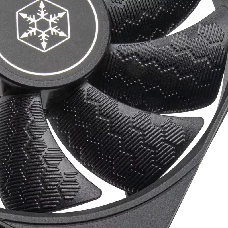 Behuizingsventilator SILVERSTONE SST-SF120B 120 mm zwart — 120-mm-koelventilator voor pc-behuizingen