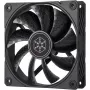 Behuizingsventilator SILVERSTONE SST-SF120B 120 mm zwart — 120-mm-koelventilator voor pc-behuizingen