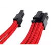 SilverStone SST-PP07-PCIR verlengkabel van 8-pins PCIe naar 6+2-pins PCIe, 0,25 m, rood