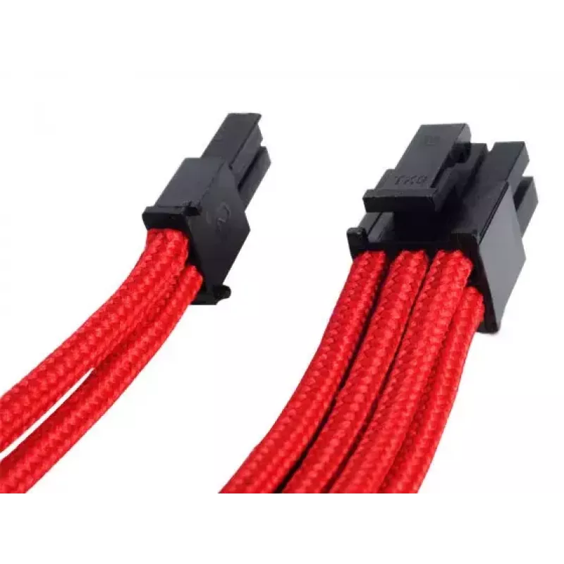 SilverStone SST-PP07-PCIR verlengkabel van 8-pins PCIe naar 6+2-pins PCIe, 0,25 m, rood