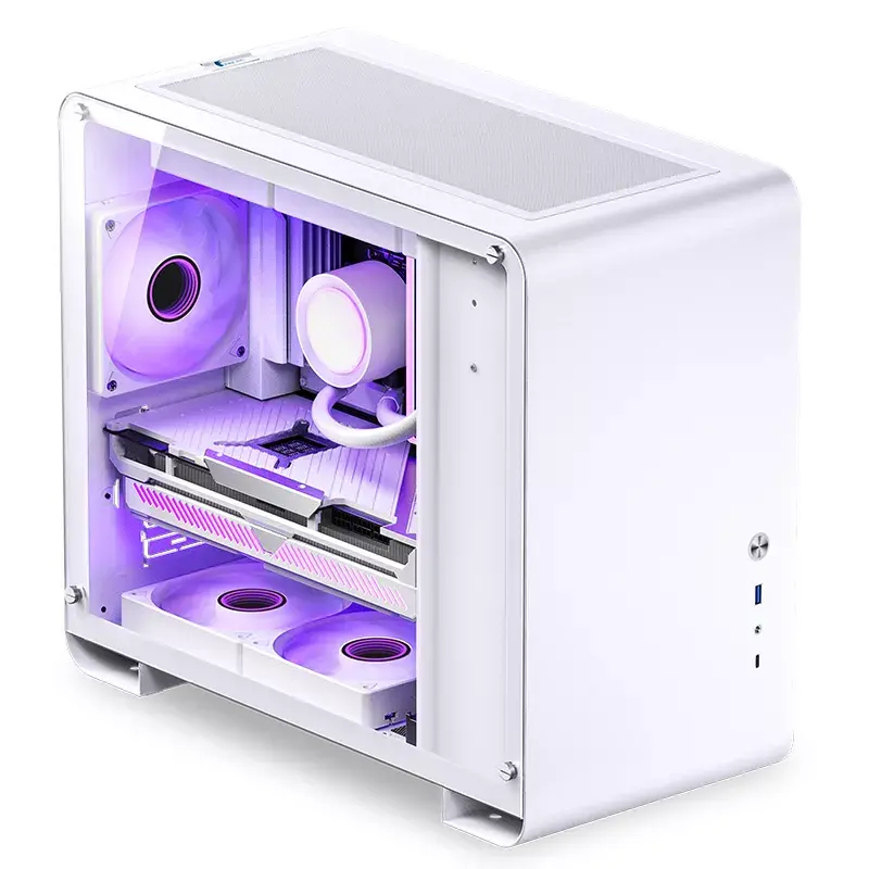 PC-behuizing Jonsbo U4 MINI WHITE Mini Tower wit