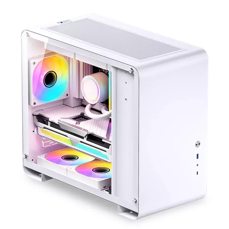 PC-behuizing Jonsbo U4 MINI WHITE Mini Tower wit