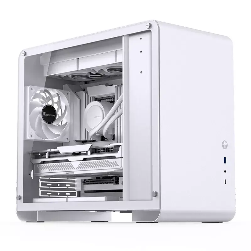 PC-behuizing Jonsbo U4 MINI WHITE Mini Tower wit