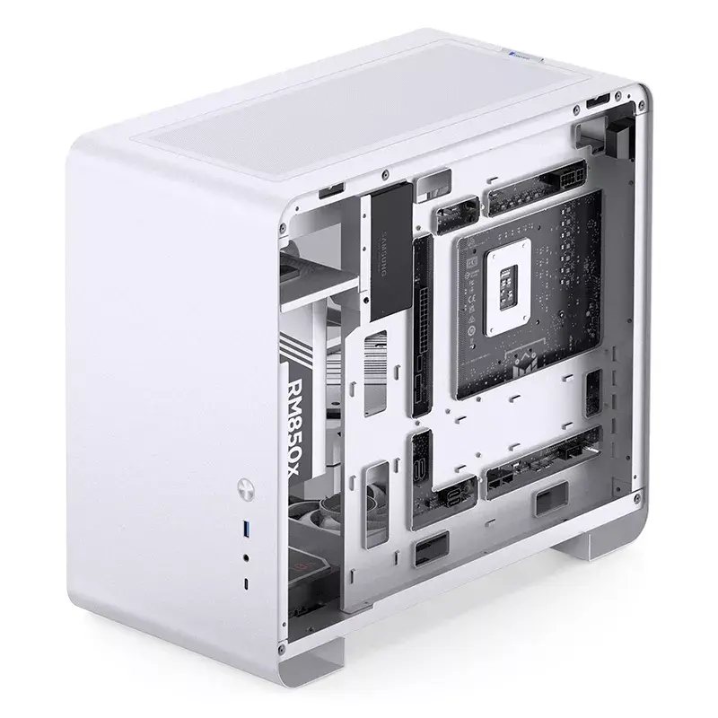 PC-behuizing Jonsbo U4 MINI WHITE Mini Tower wit