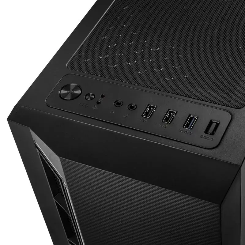 PC-behuizing Kolink Inspire K7 ARGB Midi Tower zwart