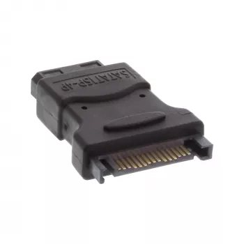 InLine SATA-stroomadapter 1 Molex 4 Pin stekker / 15 Pin SATA bus