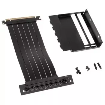 Verticale GPU-montagekit Kolink KL-VERTKIT — compatibel met Midi Tower, staal en TPE, 0,23 m kabel