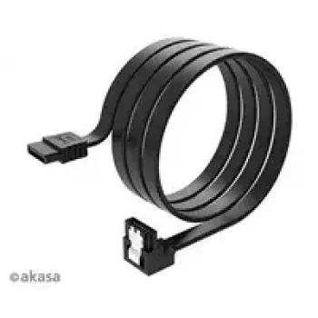 Interne SATA-datakabel Akasa Proslim 90°-stekker, 100 cm