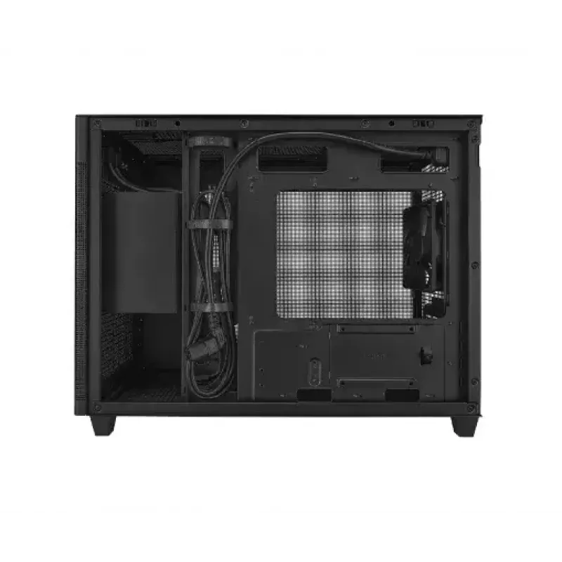 PC-behuizing ASUS Prime AP201 MicroATX Mini Tower zwart — ondersteunt microATX, max. GPU 338 mm, CPU-koelerhoogte 170 mm, 3x 3,5-inch bays, USB-A 2x, USB-C 1x