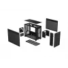 PC-behuizing ASUS Prime AP201 MicroATX Mini Tower zwart — ondersteunt microATX, max. GPU 338 mm, CPU-koelerhoogte 170 mm, 3x 3,5-inch bays, USB-A 2x, USB-C 1x